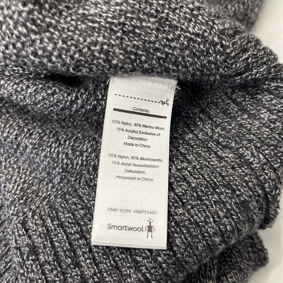 Smartwool Men's Black Charcoal Ripple Ridge Half Zip Sweater Size XL - Picture 6 of 8